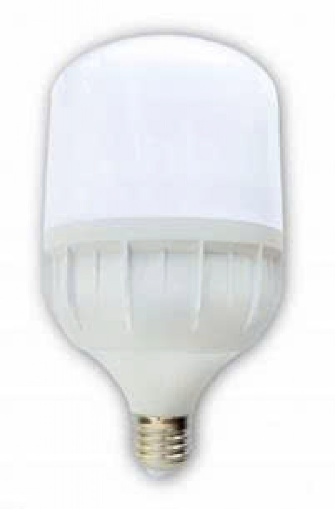 Bóng LED trụ nhựa bọc nhôm khía 50W